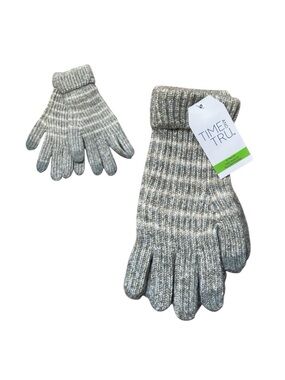 Time And Tru Strip Knit Gloves